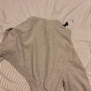 Gray Cropped Sweatshirt